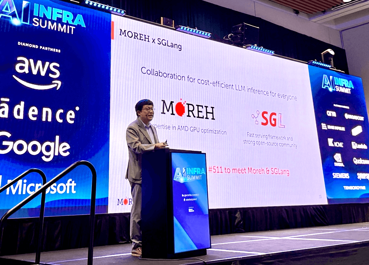 Moreh and SGLang team up to showcase distributed inference system on AMD at AI Infra Summit 2025