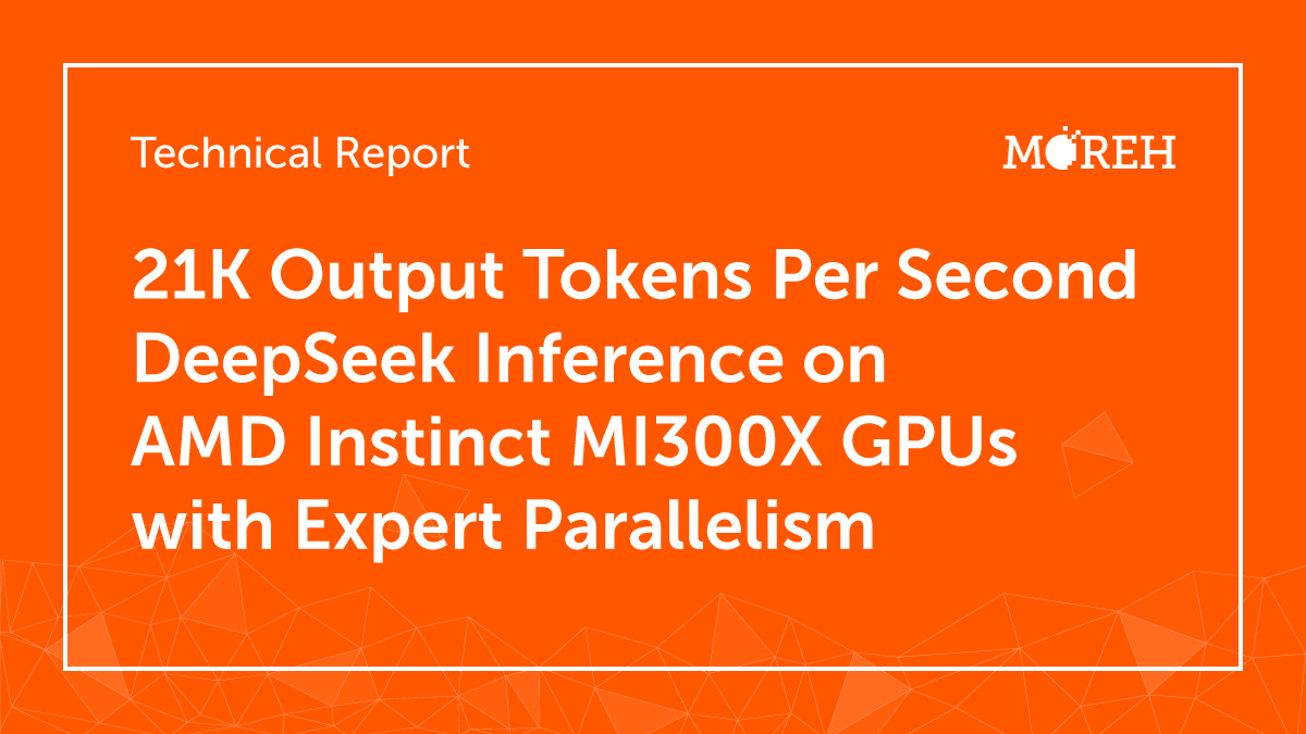 21K Output Tokens Per Second DeepSeek Inference on AMD Instinct MI300X GPUs with Expert Parallelism